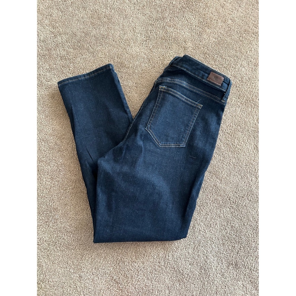 Lauren Ralph Lauren Dark Wash Straight Leg Petite Jeans Size 12P High Rise